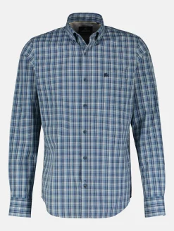 Geruit herenoverhemd met button-downkraag