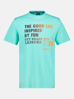Heren T-shirt met print op de voorkant