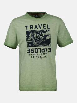 Modieus heren T-shirt met borstprint