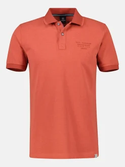 Poloshirt in gemêleerde look