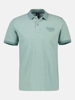 Poloshirt in gemêleerde look